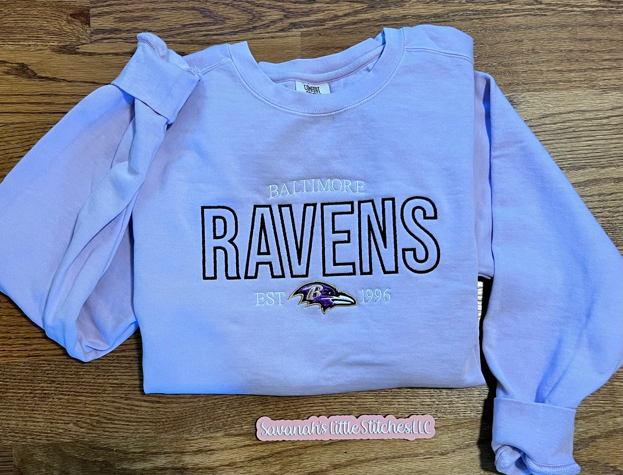 Baltimore Ravens crewneck Savanah s Little Stitches LLC